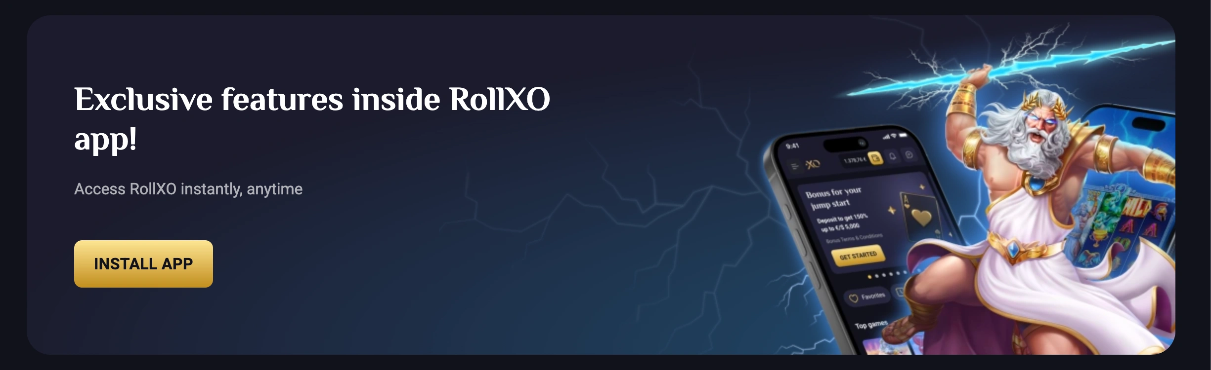 Rollxo Mobile Casino App - Play Anywhere on iOS and Android